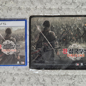 ps5 진삼국무쌍 오리진 (코드 미사용, 마우스 패드 포함) 팝니다