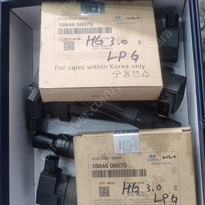 HG그랜져 LPG 점화코일6개(중고)과 점화플러그세트(신품)