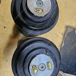 베스코 덤벨 20kg x 2 크롬덤벨 3kgx2