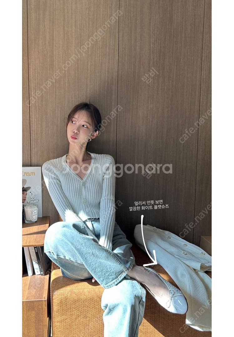 mimiwor 미미워 코코 발레리나 트위드 플랫 슈즈 ...--7