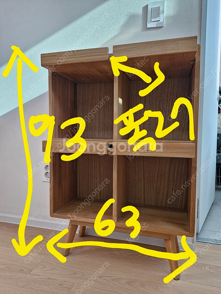 원목 북케이스 렌지대 수납장 캐비닛 63 93 27--1