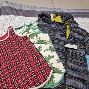 쌍둥이 새상품 경량패딩 120+ 수면조끼 전부일괄