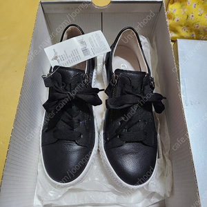 가버 지퍼 스니커즈 (모델명:GH93.334) 여성 소가죽 신발 (블랙) 240mm