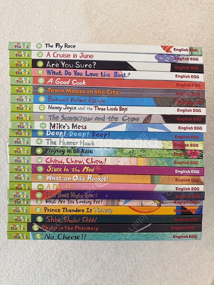 잉글리쉬 에그 Step 1-5 모든구성 일괄 판매(구성품 대부분 미개봉/낙서찢김없음/에그팬2개)--3