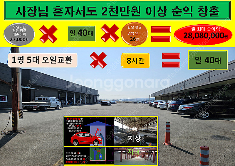 프랜차이즈 창업 혼자서 2천만원 체인점 엔진오일 교환 ...--1