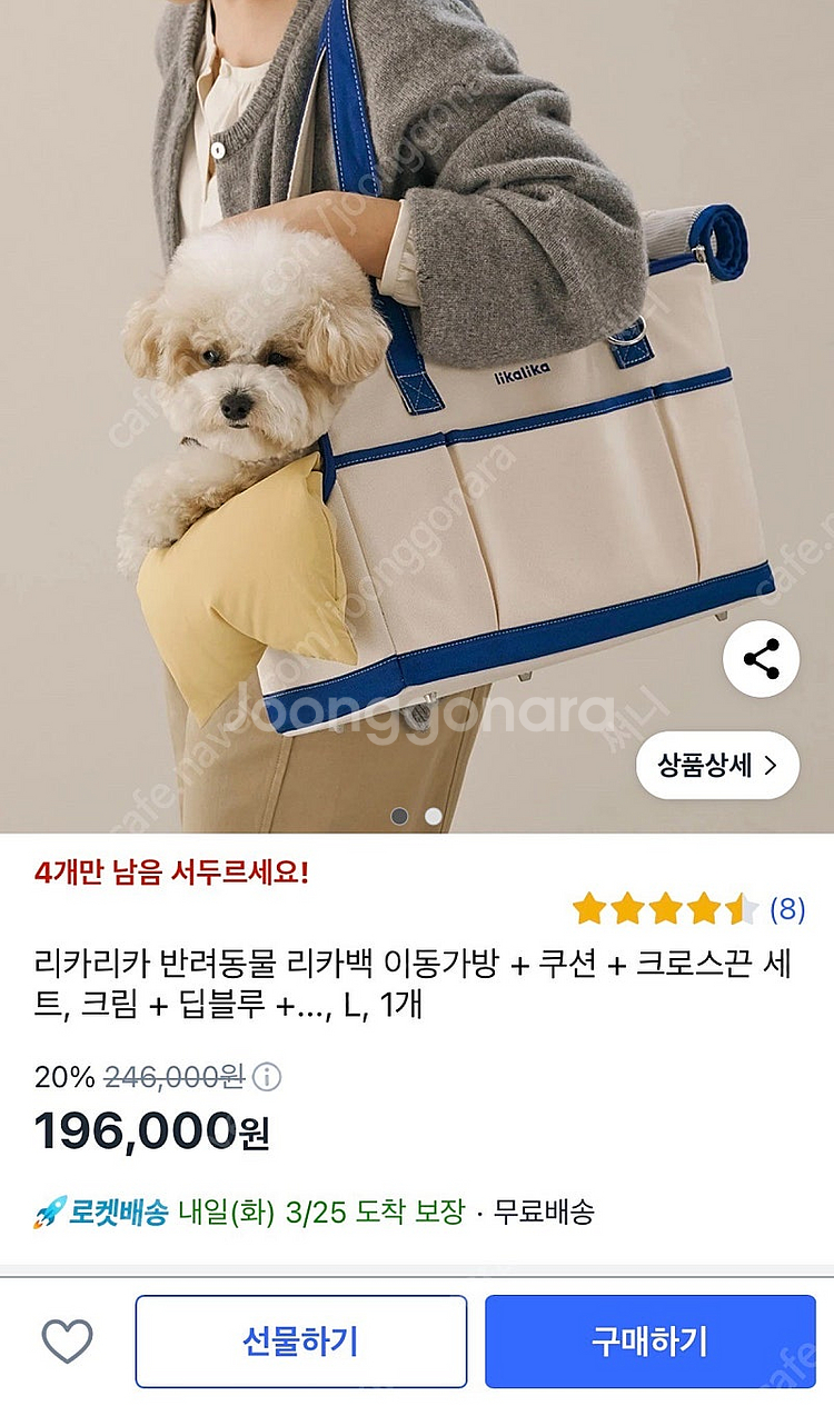 리카리카 리카백 L사이즈 풀구성 판매 (택포)--7