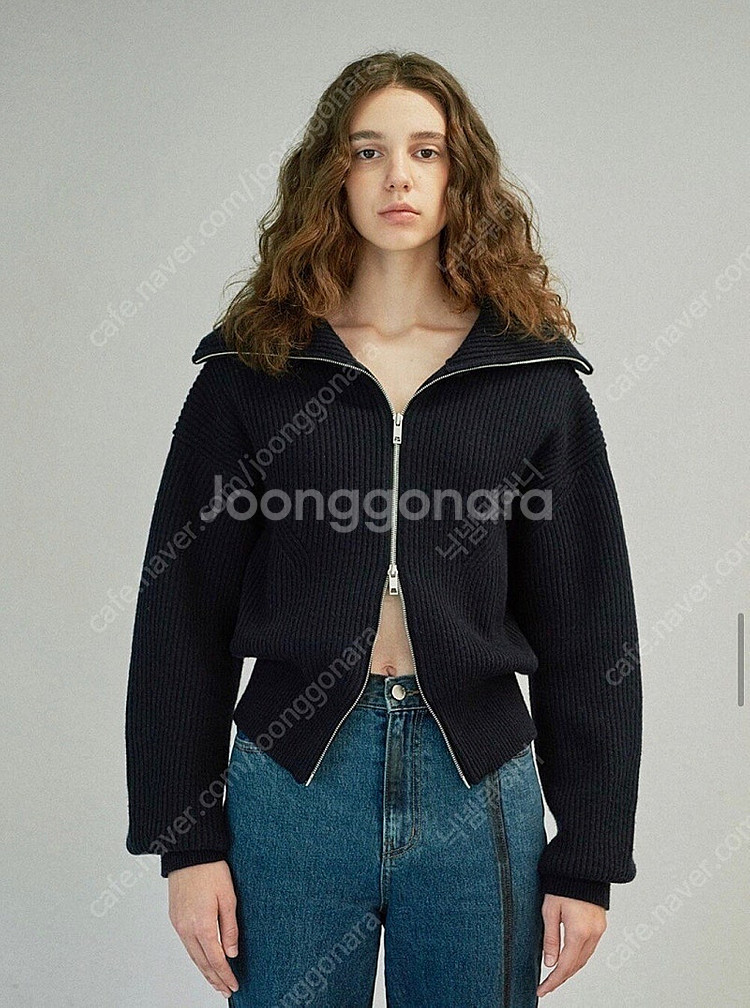 다이애그널 투웨이 세일러집업 네이비 TWO WAY SA...--0