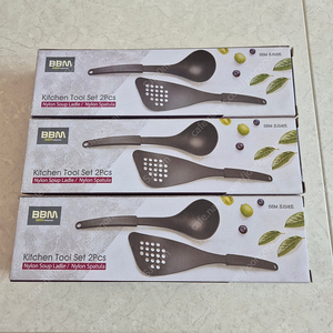 비비엠(BBM)조리세트 2Pcs(뒤집개&국자) 새제품 3개/ 택포