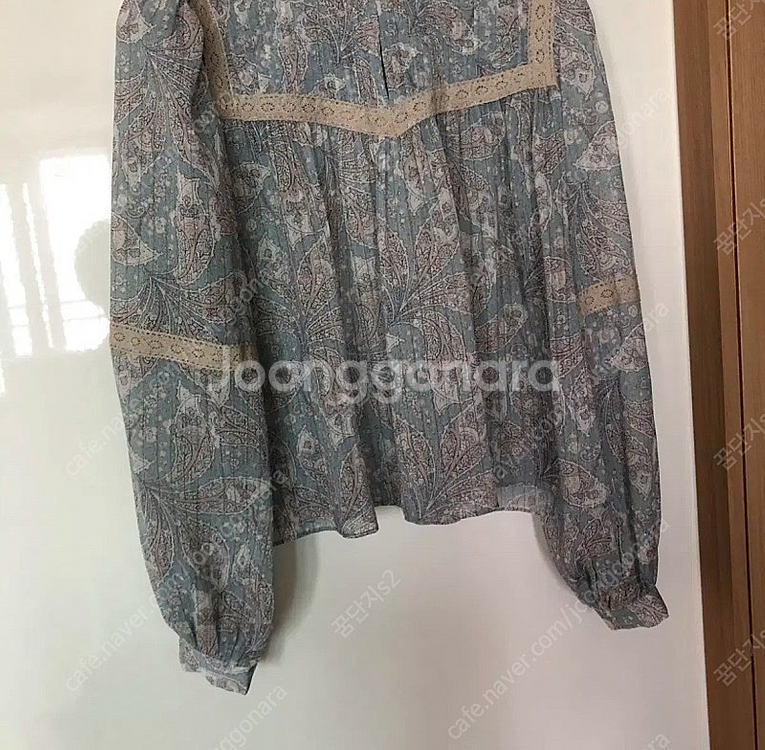 아트이즈오버 에스닉 은사 아일렛 페이즐리 블라우스 치마...--8