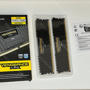 커세어 vengeance lpx ddr4 3600 xmp 32gb 램 판매
