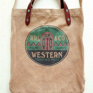 RRL 더블알엘 캔버스 웨스턴 토트백