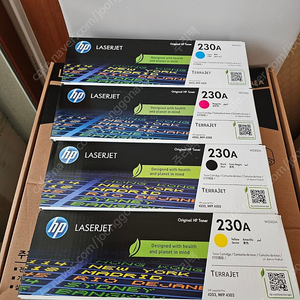 hp 정품토너 230a 4색 셋트 팝니다