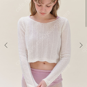 릴리코츠 니트 lillycotts Heath Frill Knit 아이보리 1회착용
