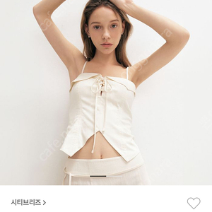 시티브리즈 레이스업 슬리브리스 탑