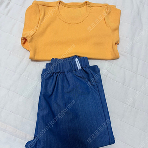 오프오프스튜디오 5부 티셔츠 오렌지 L