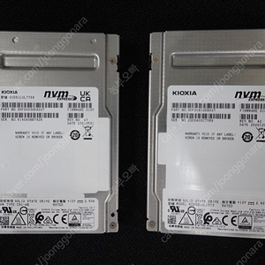 [대용량 SSD 가격내 - 도시바 KIOXIA CD-6R] 7.68TB / 15.36TB U.2 SSD 판매. (8TB급, 16TB급)