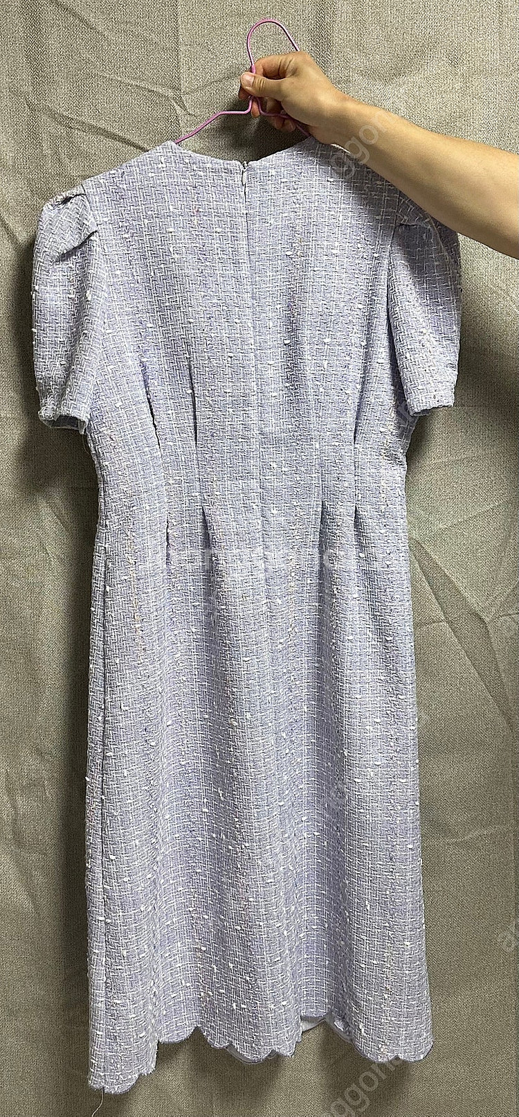 바이씨니 트위드 보라 원피스 (키작녀)--1