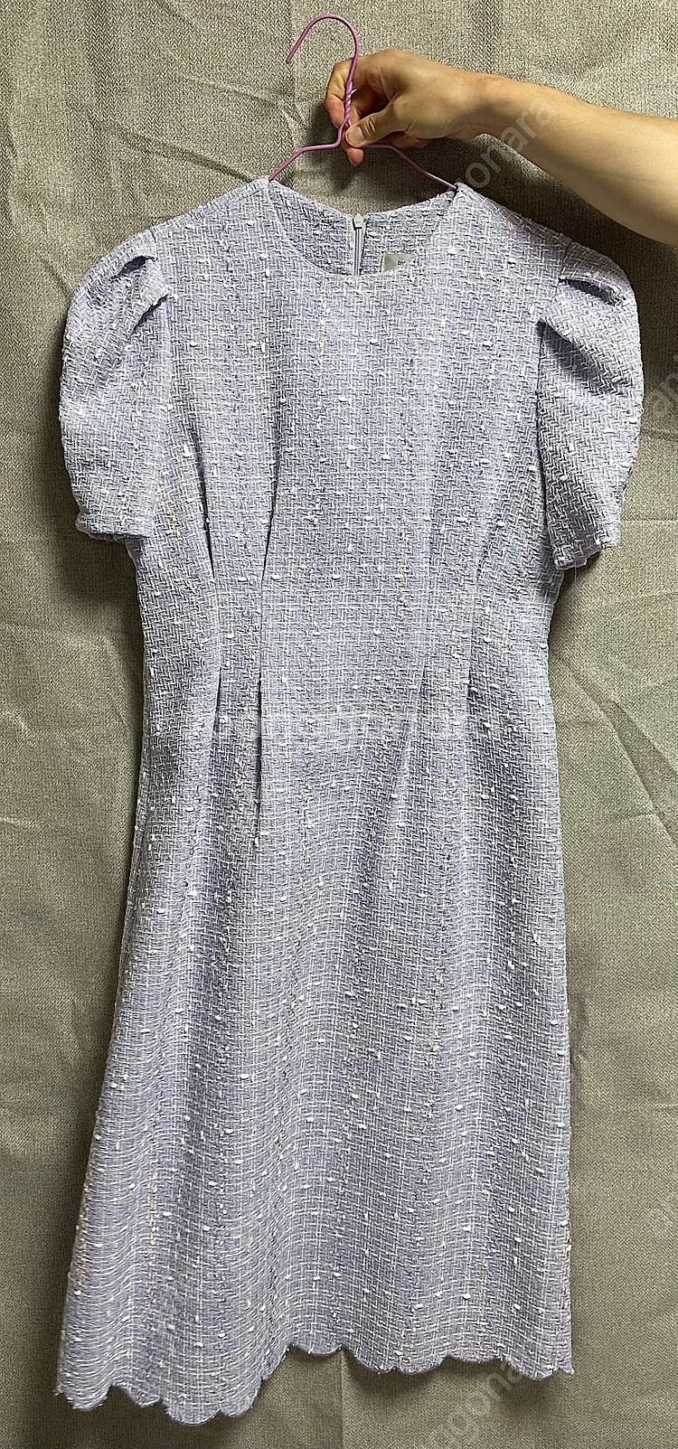 바이씨니 트위드 보라 원피스 (키작녀)--2