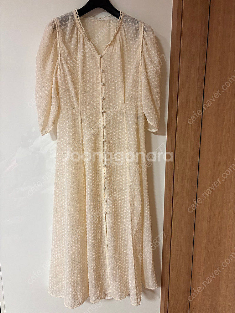 지컷 콩단추 시스루 벌룬 퍼프 롱원피스 돌잔치 백일잔치...--0