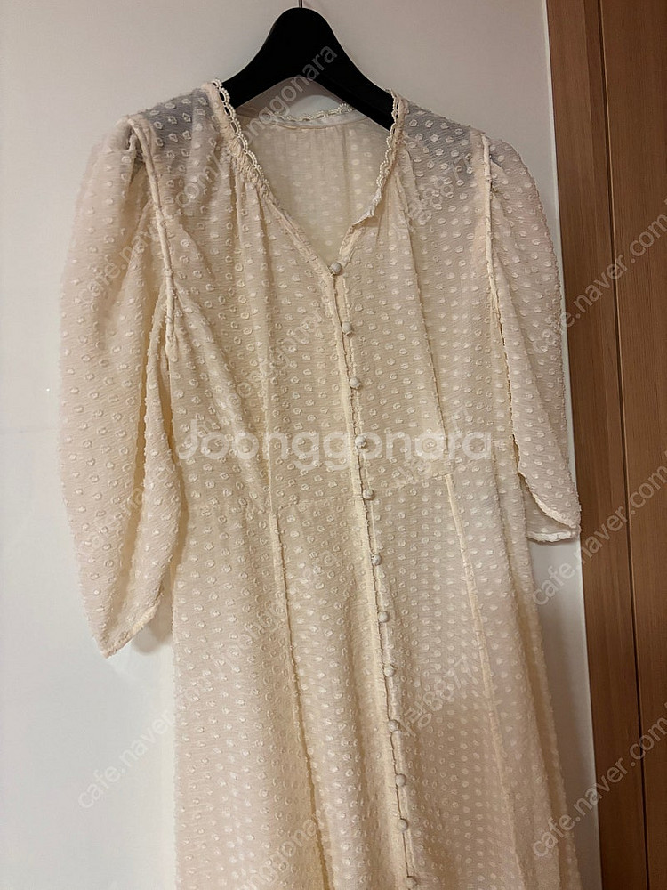 지컷 콩단추 시스루 벌룬 퍼프 롱원피스 돌잔치 백일잔치...--1
