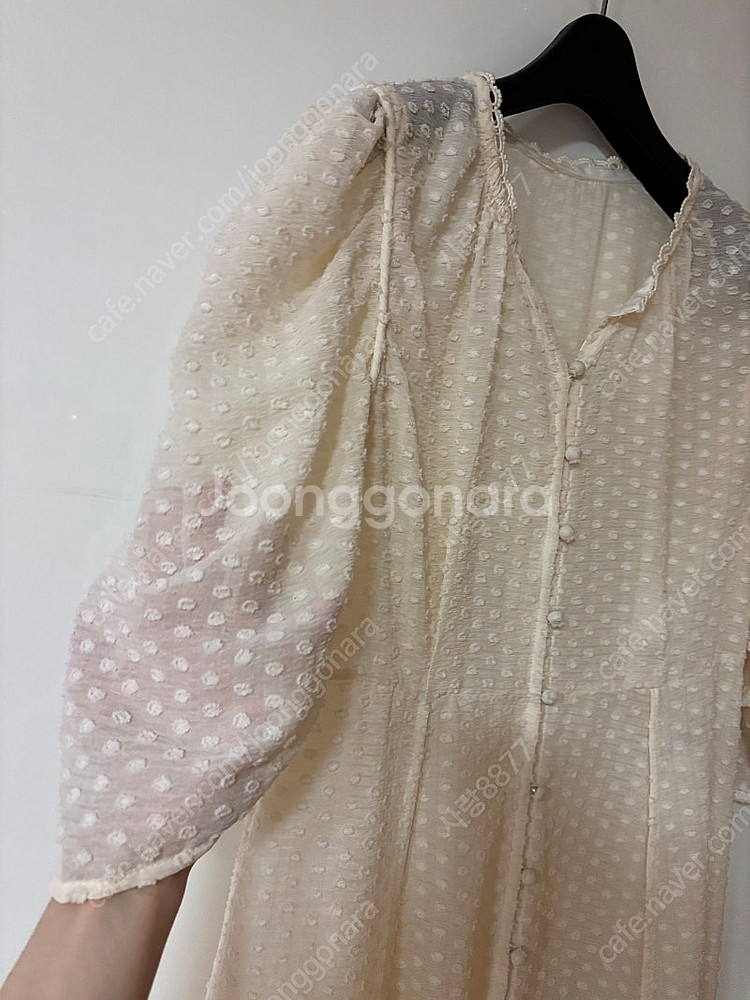 지컷 콩단추 시스루 벌룬 퍼프 롱원피스 돌잔치 백일잔치...--3