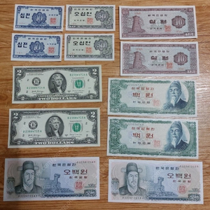 옛날돈ㆍ2달러등 10매
