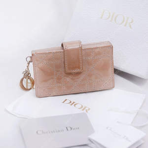 디올 (Dior) 레이디 스몰 카프스킨 아코디언 컴팩트지갑