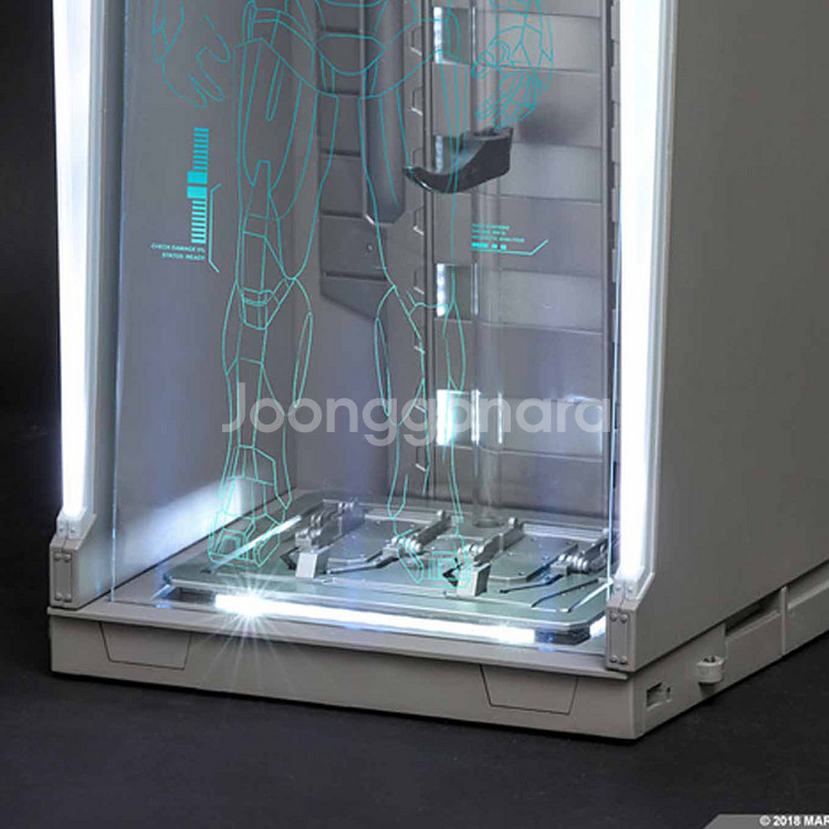 핫토이 아이언맨 홀오브아머 LED 스탠드 12인치 피규...--2