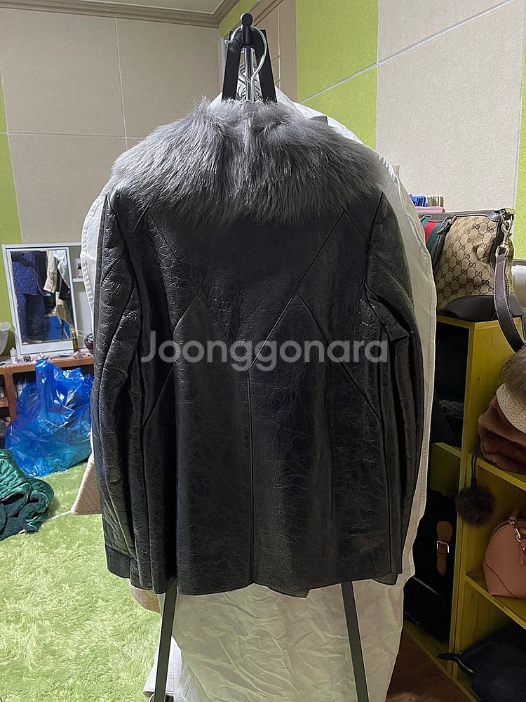 무배 미착용 루즈핏 55 리얼 양가죽 양털안감 무스탕 ...--2