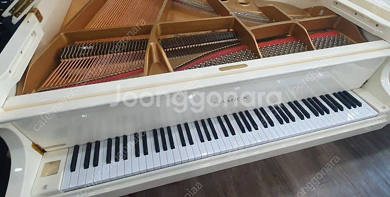 삼익 그랜드피아노 화이트 185--0