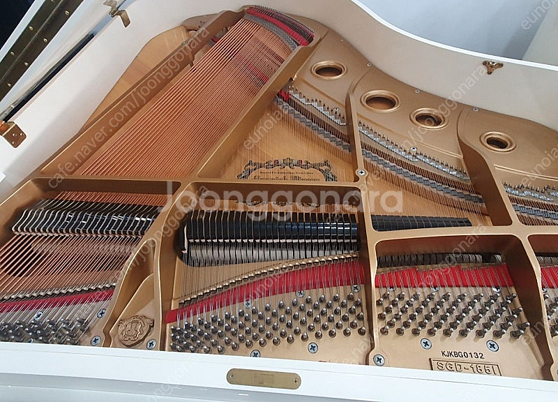 삼익 그랜드피아노 화이트 185--2