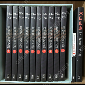 조정래 대하소설 한강 전집 10권 태백산맥 7권과 정글만리 1권