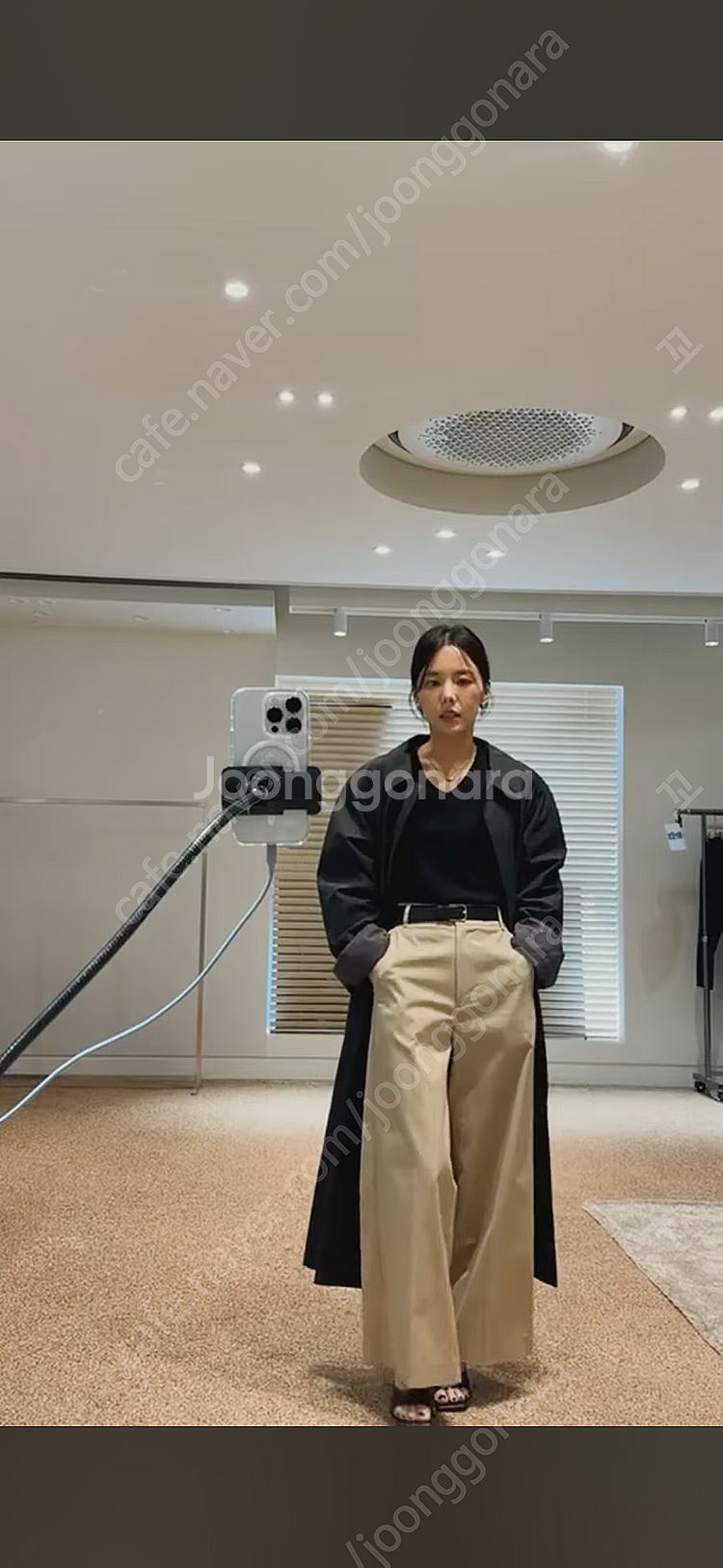 프레쉬라벨 킨 와이드 팬츠 베이지 S--7