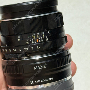 50mm f1.4 슈퍼타쿠마 민트급 + m42 소니e 마운트 컨버터 팝니다
