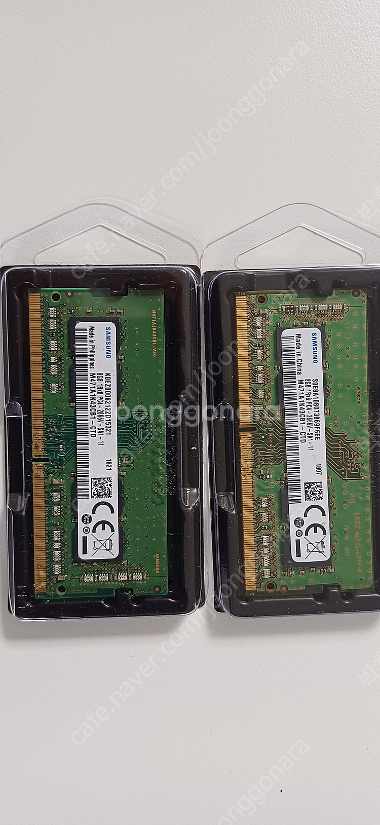 노트북 메모리 ddr4 v2666 8G 2개--0