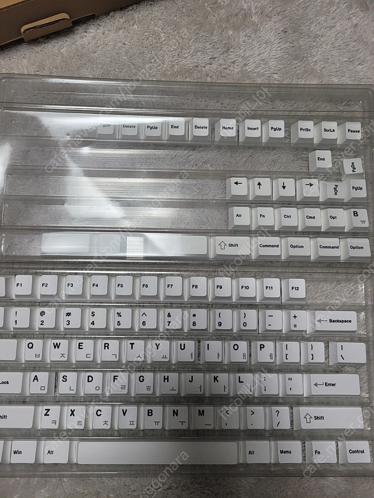 PBT 염료승화 화이트 한영키캡 이미지