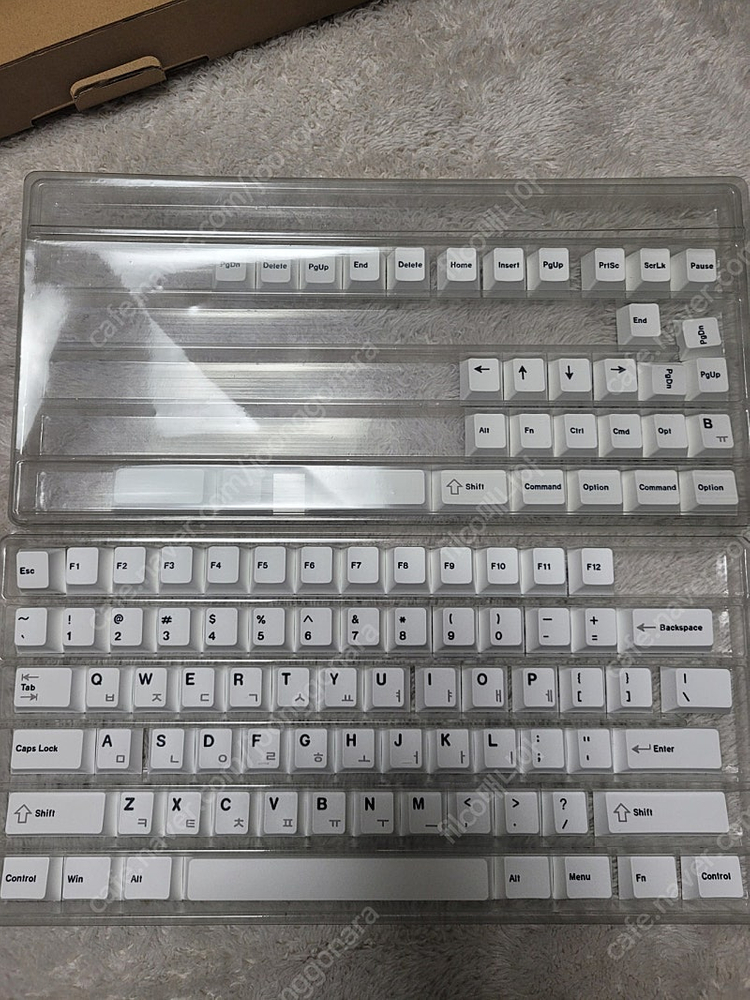 PBT 염료승화 화이트 한영키캡 이미지