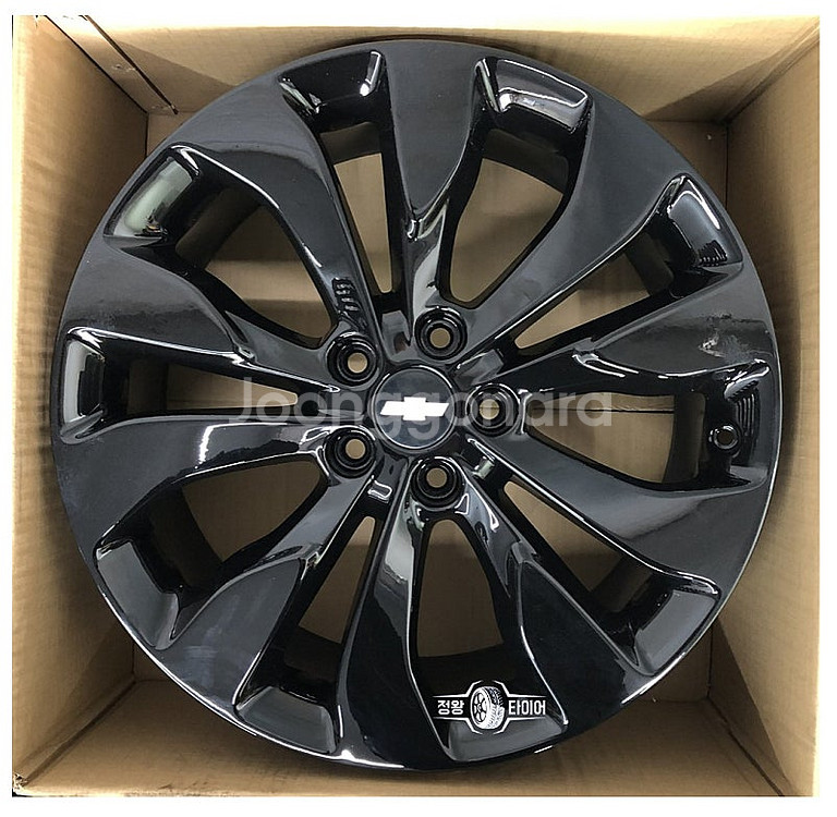 올뉴말리부 19인치 흠집없는 블랙 휠 호환차종 캡티바 올란도 트레일블레이저--2
