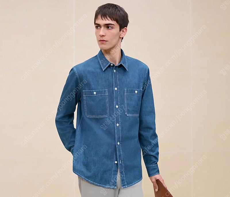 에르메스 데님 셔츠 39 사이즈( L 사이즈) 팝니다.--0