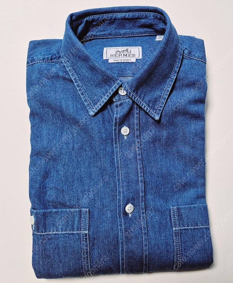 에르메스 데님 셔츠 39 사이즈( L 사이즈) 팝니다.--6