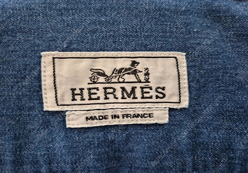 에르메스 데님 셔츠 39 사이즈( L 사이즈) 팝니다.--7