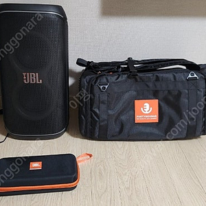 JBL 파티박스120 + 마이크세트 + 전용가방 팝니다