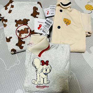 베베드피노 오버롤 100 새상품 외(기저귀스냅o)