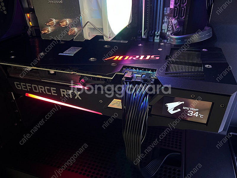 기가바이트 3060ti 어로스 마스터 판매합니다.--6