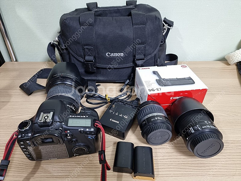 canon 캐논 카메라 7D, 17-55 외 일괄판매합...--0