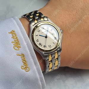 [정품] 까르띠에 팬더 쿠거 18K 콤비 데이트 LM 라지 (Cartier Panthere Cougar Date LM)