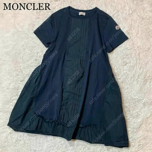 몽클레어 네이비 허리 스트링 원피스