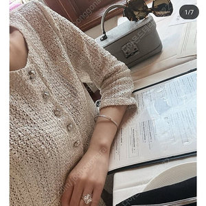 더로랑 실버 니팅 자켓 M사이즈 새상품