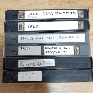 S-VHS 녹화 비디오 테이프 (음악 JAZZ) 몬트리올 재즈 페스티벌 6개 일괄