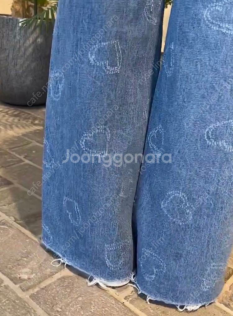 새상품/ 올라이츠 하트데님 와이드데님 오르 유메르 고걸...--3